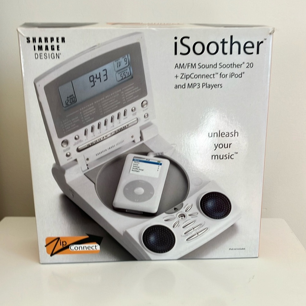 Sharper Image iSoother White AM/FM Sound Soother